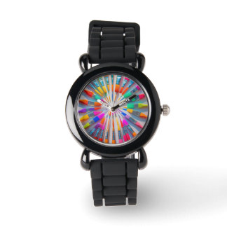 Kleurrijk Stijlvol Polshorloge met Silicone Strap Horloge