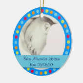  kleurrijk stip foto lijst ornament (Links)