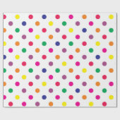 Kleurrijk Stip Verpakkingspapier Cadeaupapier (Vlak)
