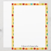 Kleurrijk Stippen Briefpapier (Voorkant / Achterkant)