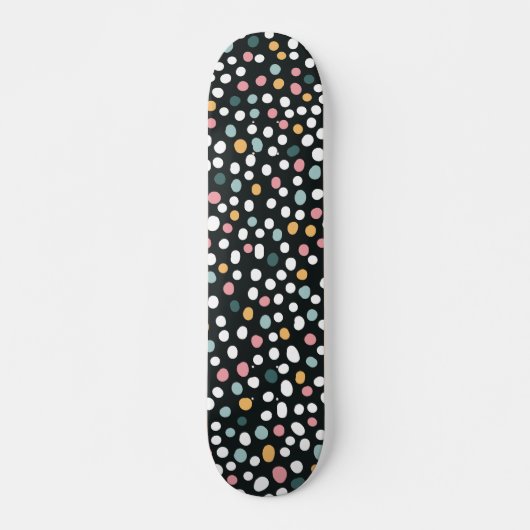 Kleurrijk Stippen Confetti Patroon  Persoonlijk Skateboard (Voorkant)