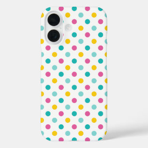 Kleurrijk Stippen Naadloos Patroon iPhone 16 Hoesje