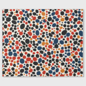 Kleurrijk stippen ontwerp cadeaupapier (Vlak)