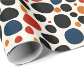 Kleurrijk stippen ontwerp cadeaupapier (Rol Hoek)