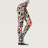 Kleurrijk stippen ontwerp leggings (Rechts)
