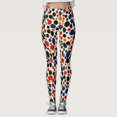 Kleurrijk stippen ontwerp leggings (Voorkant)