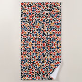 Kleurrijk stippen ontwerp strandlaken (Voorkant)