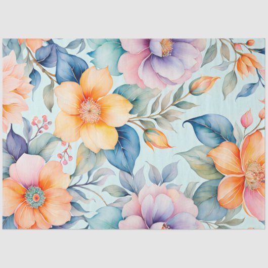 Kleurrijk  Stof Art Tissue Papier (Voorkant)