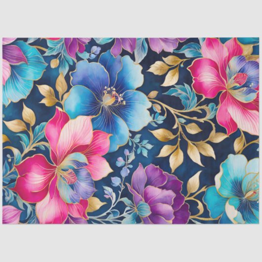 Kleurrijk  Stof Art Tissue Papier (Voorkant)