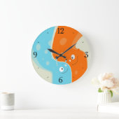 Kleurrijk stootvuur- en waterelement in beug grote klok (Huis)