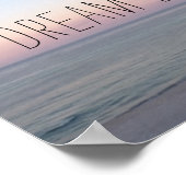Kleurrijk strand droomleven poster (Hoek)
