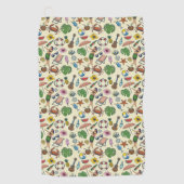 Kleurrijk strand Hawaiian tropisch thematisch patr Golfhanddoek (Voorkant)