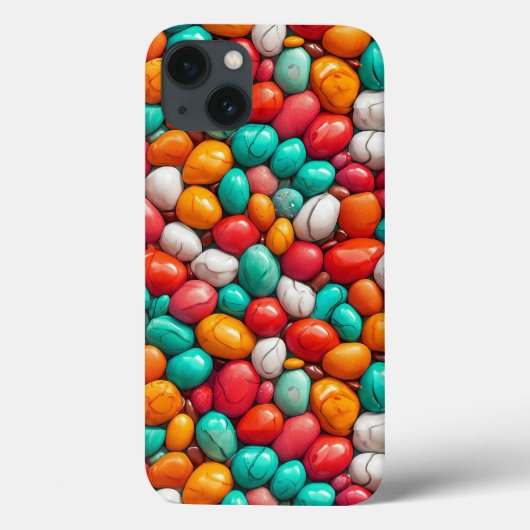 Kleurrijk Strand Steen Oceaan Natuur Esthetisch Case-Mate iPhone Case (Achterkant)
