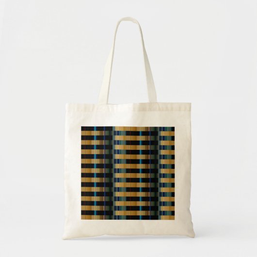 kleurrijk streepweefsel tote bag (Voorkant)