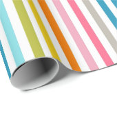 Kleurrijk Strepen Inpakpapier (Rol Hoek)