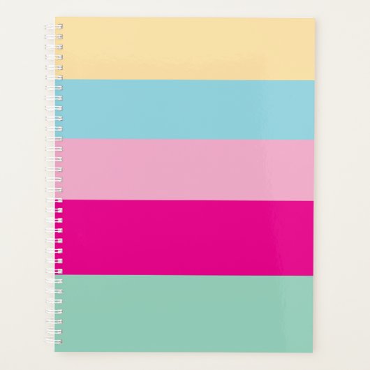 Kleurrijk Strepen Patroon Planner (Voorkant)