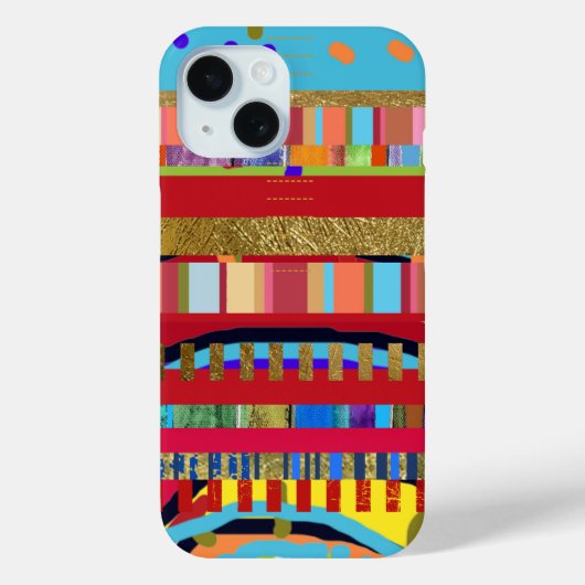 kleurrijk strepenpatroon Case-Mate iPhone case (Achterkant)