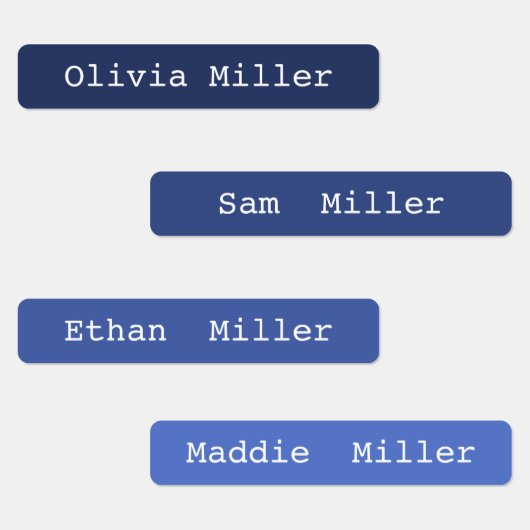 Kleurrijk strijkijzer op naamlabels voor schoolkin labels (Groep)