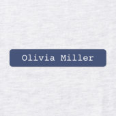 Kleurrijk strijkijzer op naamlabels voor schoolkin labels (Design 1)