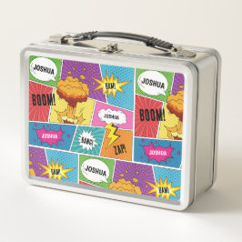 Kleurrijk stripboek Gepersonaliseerde naam Pop Art