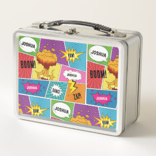 Kleurrijk stripboek Gepersonaliseerde naam Pop Art