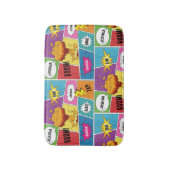 Kleurrijk stripboek Gepersonaliseerde naam Pop Art Badmat (Voorkant Verticaal)