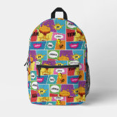 Kleurrijk stripboek Gepersonaliseerde naam Pop Art Bedrukte Rugzak (Voorkant)