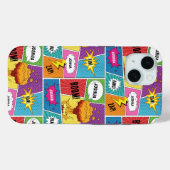 Kleurrijk stripboek Gepersonaliseerde naam Pop Art Case-Mate iPhone Case (Achterkant (horizontaal))