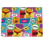 Kleurrijk stripboek Gepersonaliseerde naam Pop Art Groot Cadeauzakje (Voorkant)