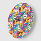 Kleurrijk stripboek Gepersonaliseerde naam Pop Art Grote Klok (Hoek)
