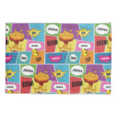 Kleurrijk stripboek Gepersonaliseerde naam Pop Art Kussensloop (Achterkant-Links)