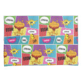 Kleurrijk stripboek Gepersonaliseerde naam Pop Art Kussensloop (Voorkant-Rechts)