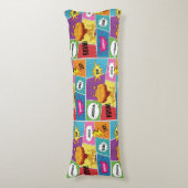 Kleurrijk stripboek Gepersonaliseerde naam Pop Art Lichaamskussen (Voorkant Verticaal)