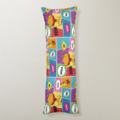 Kleurrijk stripboek Gepersonaliseerde naam Pop Art Lichaamskussen (Achterkant (Verticaal))