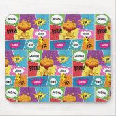 Kleurrijk stripboek Gepersonaliseerde naam Pop Art Muismat (Voorkant)