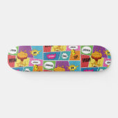 Kleurrijk stripboek Gepersonaliseerde naam Pop Art Persoonlijk Skateboard (Horizontaal)