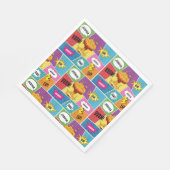 Kleurrijk stripboek Gepersonaliseerde naam Pop Art Servet (Hoek)