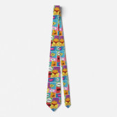 Kleurrijk stripboek Gepersonaliseerde naam Pop Art Stropdas (Voorkant)
