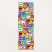 Kleurrijk stripboek Gepersonaliseerde naam Pop Art Yogamat (Voorkant)