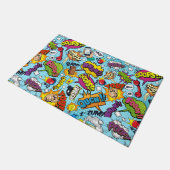 Kleurrijk stripboek met het patroon deurmat (Schuin)