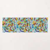 Kleurrijk stripboek met het patroon yogamat (Achterkant (horizontaal))