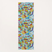 Kleurrijk stripboek met het patroon yogamat (Voorkant)
