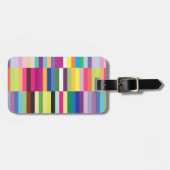 Kleurrijk strips bagagelabel (Voorkant horizontaal)