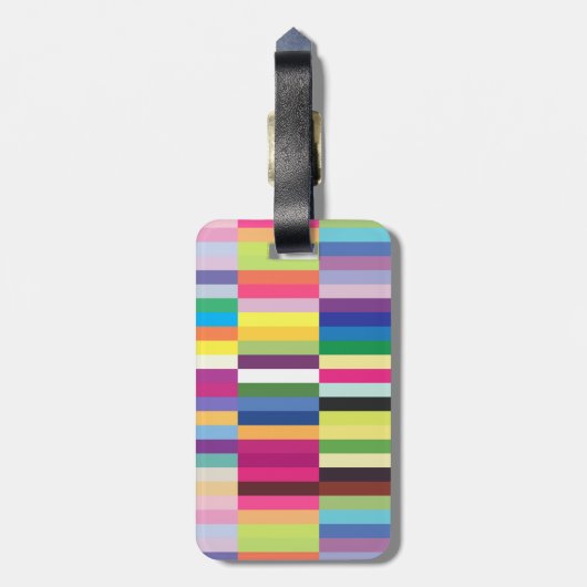 Kleurrijk strips bagagelabel (Achterkant verticaal)