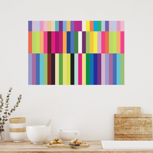 Kleurrijk strips poster (Keuken)