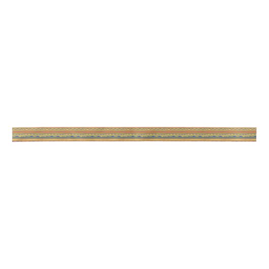 Kleurrijk strips satijnen lint (Voorkant)