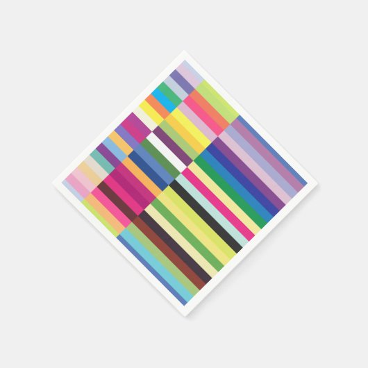 Kleurrijk strips servetten (Hoek)