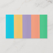 Kleurrijk strips visitekaartje (Achterkant)