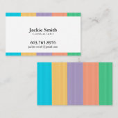 Kleurrijk strips visitekaartje (Voorkant / Achterkant)