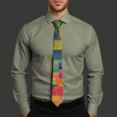 Kleurrijk Stropdas met meerdere patronen